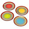 Tequila Sunrise Set Of Four 9in Salad Plates Home