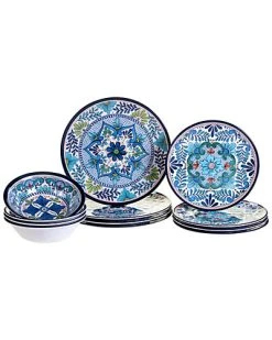 Talavera By Nancy Green 12pc Melamine Dinnerware Set Home
