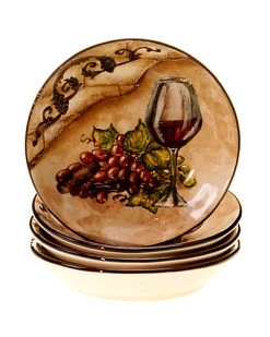 Tuscan View Set Of Four 40oz Soup Bowls Home