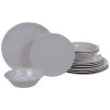 Melamine Cream 12pc Dinnerware Set Home