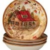 Pine Forest Set Of 4 Soup Bowl Home