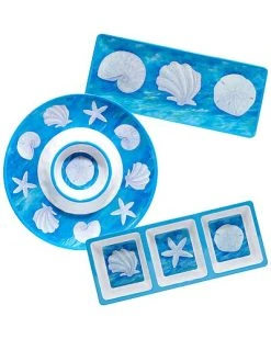 Ocean Beach 3pc Hostess Set Home