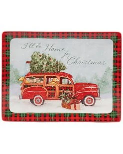 Home For Christmas Rectangular Platter