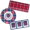 Patriotic Plaid 3pc Hostess Set Home