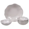 Melamine Perlette Cream 5pc Serving Set Home