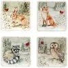 Winter'S Walk Set Of 4 Canape Plates Home