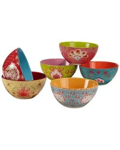 Francesca Set Of 6 All Purpose Bowl 6.25in 6 Assorted Home -Certified shop 3050285080 RLLD 2