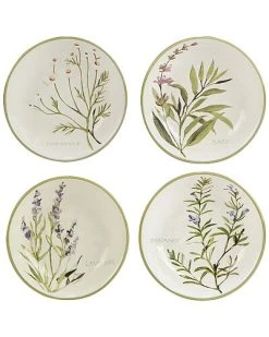 Fresh Herbs Set Of 4 Soup/Pasta Bowls Home
