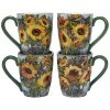 Sunflower Bouquet Mugs (Set Of 4) Home