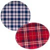 Patriotic Plaid 2pc Platter Set Home