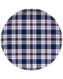 Patriotic Plaid 2pc Platter Set Home -Certified shop 3050310884 RLLD 2