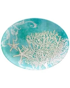 Spired Coast 2pc Platter Set Home -Certified shop 3050358080 RLLD 2