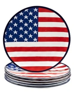 Stars And Stripes Dinner Plates (Set Of 6) Home