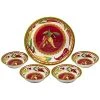 Melamine 5pc Red Hot Serving Set Home
