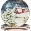 Silent Night Set Of 4 Dinner Plates Home