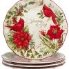 Winter'S Medley Set Of 4 Dinner Plates Home