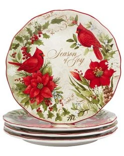 Winter'S Medley Set Of 4 Dinner Plates Home