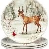 Winter'S Walk Set Of 4 Dinner Plates Home
