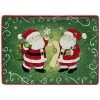 Holiday Magic Santa Rectangular Platter Home