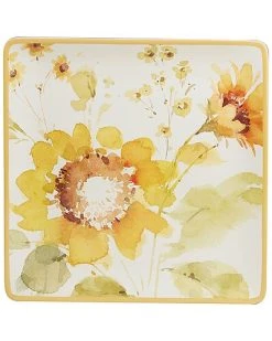 Sunflowers Forever Square Platter Home