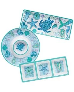 Serene Seas 3pc Hostess Set Home
