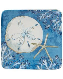 Playa Shells Set Of 4 Canape Plates Home -Certified shop 3050544858 RLLD 2