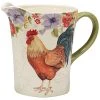 Floral Rooster Pitcher Home