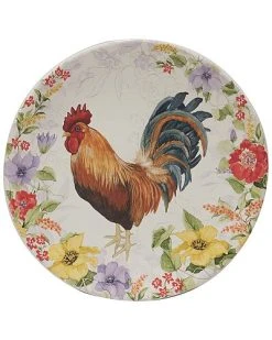 Floral Rooster Salad Plates (Set Of 4) Home 6 Floral Rooster Salad Plates (Set Of 4) Home -Certified shop 3050557272 RLLD 2