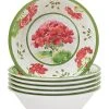 Geraniums All Purpose Bowls (Set Of 6) Home