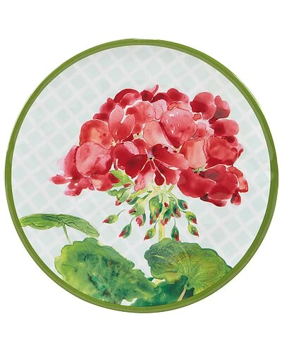 Geraniums Salad Plates (Set Of 6) Home 2 Geraniums Salad Plates (Set Of 6) Home - Image 2