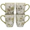 Green Fields Mugs (Set Of 4) Home