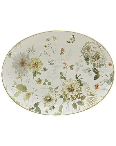 Green Fields Oval Platter Home 1 Green Fields Oval Platter Home