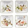 Nature's Song Canape Plates (Set Of 4) Home