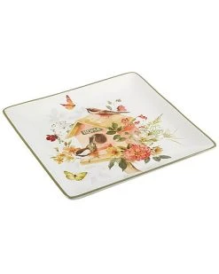 Alternative view of Nature's Song Square Platter Home