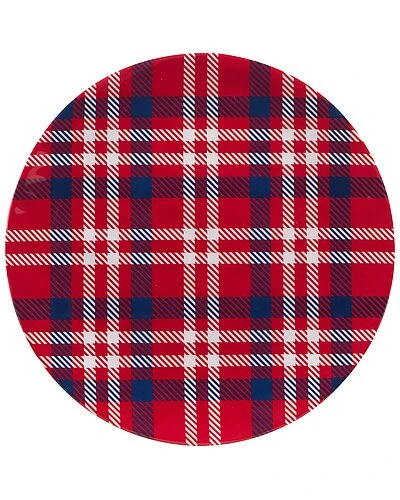 Patriotic Plaid 12pc Dinnerware Set Home 2 Patriotic Plaid 12pc Dinnerware Set Home - Image 2