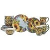 Sunflower Bouquet 16pc Dinnerware Set Home