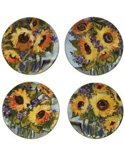 Sunflower Bouquet 16pc Dinnerware Set Home -Certified shop 3050735186 RLLD 3