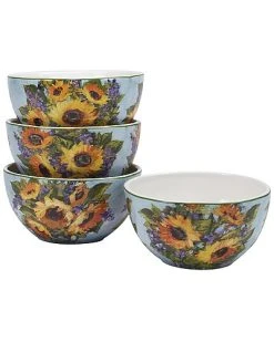 Sunflower Bouquet 16pc Dinnerware Set Home -Certified shop 3050735186 RLLD 4