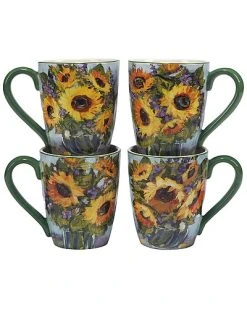 Sunflower Bouquet 16pc Dinnerware Set Home -Certified shop 3050735186 RLLD 5