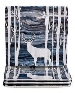 Set Of 4 Fluidity Lodge Dinnerware Set Home