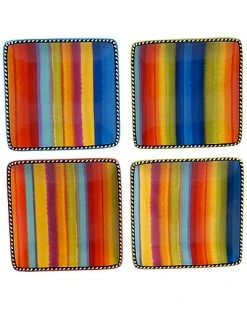Set Of 4 Sierra Canape Plates Home