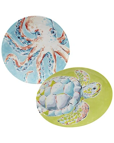 2pc Deep Sea Platter Set Home 1 2pc Deep Sea Platter Set Home