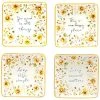 Sunflowers Forever Set Of 4 Canape Plates Home