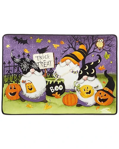 Halloween Gnomes Rectangular Platter Home 1 Halloween Gnomes Rectangular Platter Home