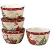 Holiday Wishes Set Of 4 Ice Cream Bowls Home