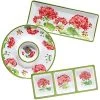 Geraniums 3pc Hostess Set Home