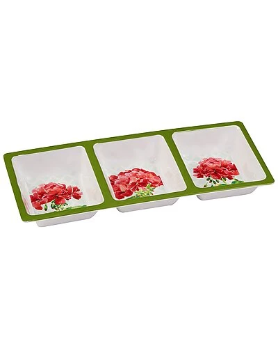 Geraniums 3pc Hostess Set Home 3 Geraniums 3pc Hostess Set Home - Image 3