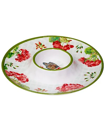 Geraniums 3pc Hostess Set Home 4 Geraniums 3pc Hostess Set Home - Image 4