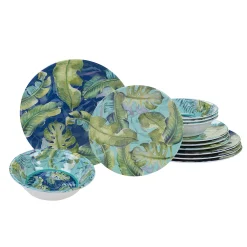 Certified International Tropicana 12-piece Melamine Dinnerware Set