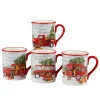 Certified International Home For Christmas 4-piece Mug Set